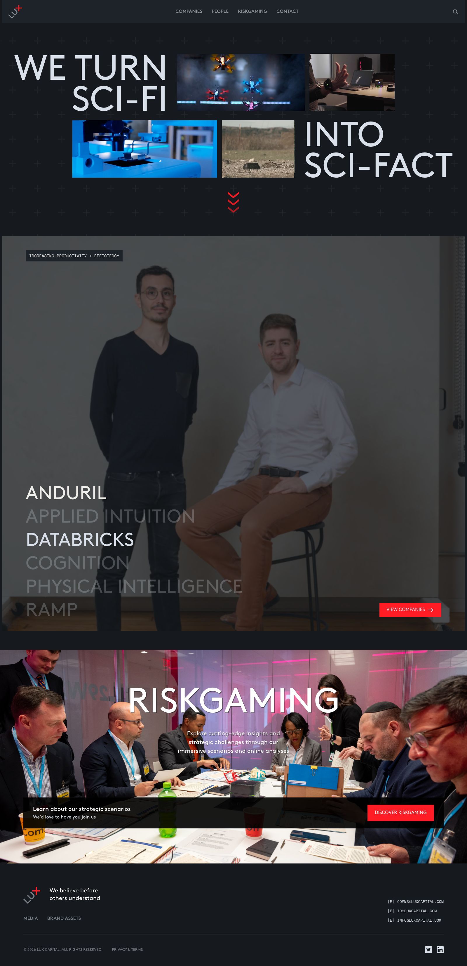 Lux Capital full 1-page desktop capture