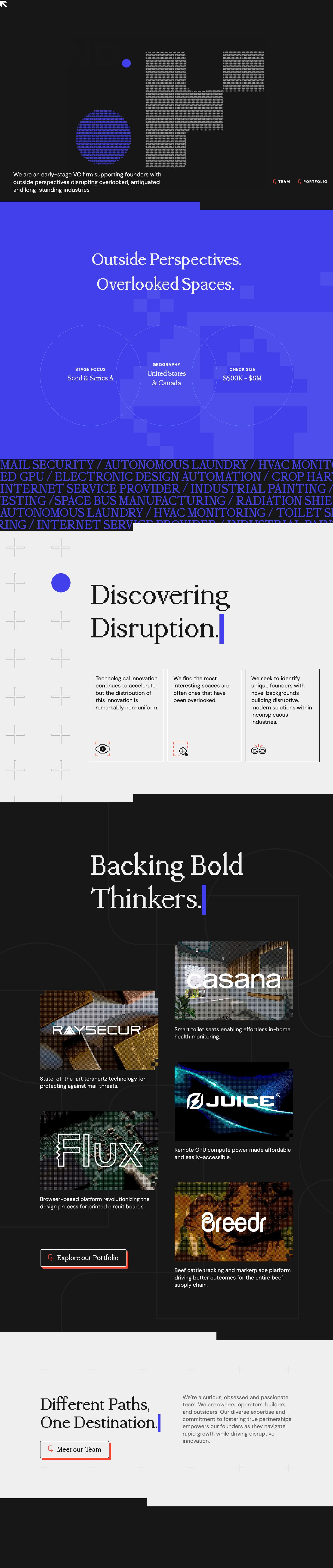 Outsiders Fund full 1-page desktop capture